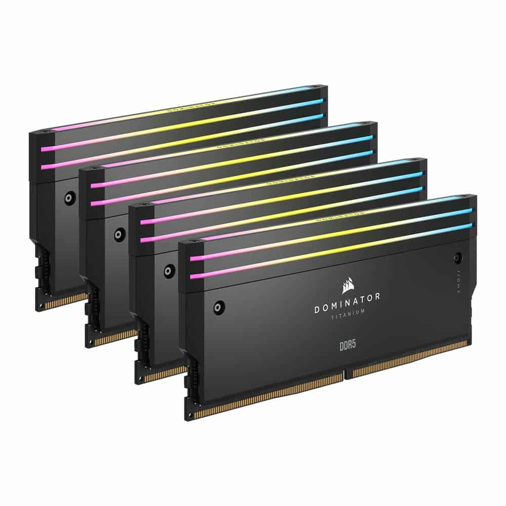 Corsair DOMINATOR Titanium RGB Black 96GB 6000MHz DDR5 Memory Kit